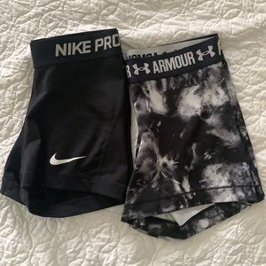 Nike & Under Armour Spandex Shorts